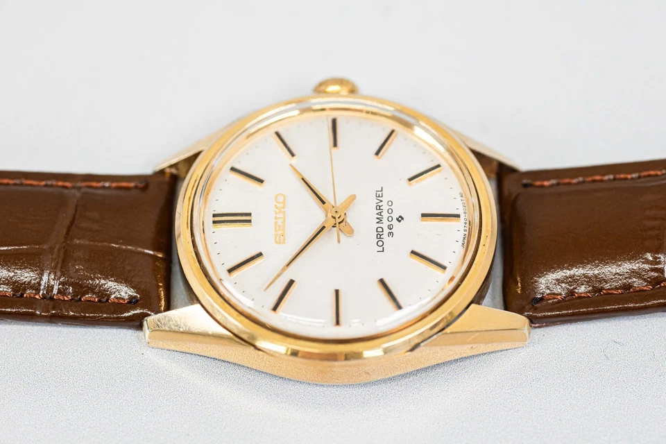 Винтажные мужские часы 1968 SEIKO LORD MARVEL 36000 5740-8000 MT 35 мм без тарифов *почти как новые* - Изображение 4 из 4
