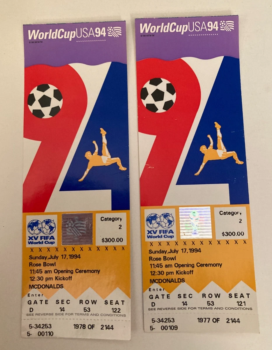 World Cup Ticket In Vintage Sports Ticket Stubs for sale | eBay