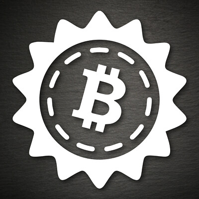 20202 Bitcoin Aufkleber 95x95mm Farbwahl Auto Crypto Cryptocurrency
