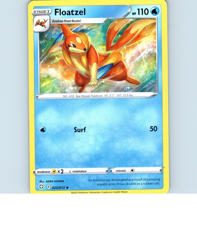2021 Floatzel 023/072 Pokemon Card