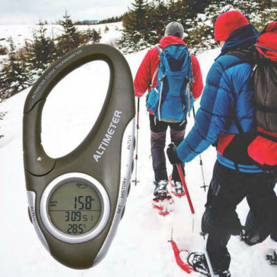 Hiking Mountaineering Digital Altimeter Barometer with Thermometer Backlight
