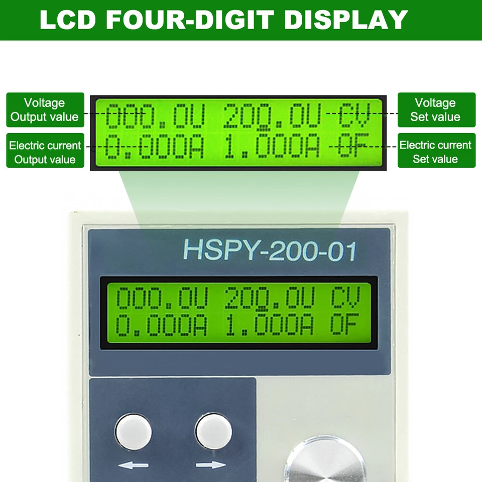 1A DC Programmable Power Supply Output of 0-600V 0-1A Adjustable 600W HSPY 600V - Image 4 of 4