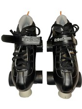 Roller Derby STR Seven Black PU Foam Reinforced Pro Frame Fixed Toe Stop Skates