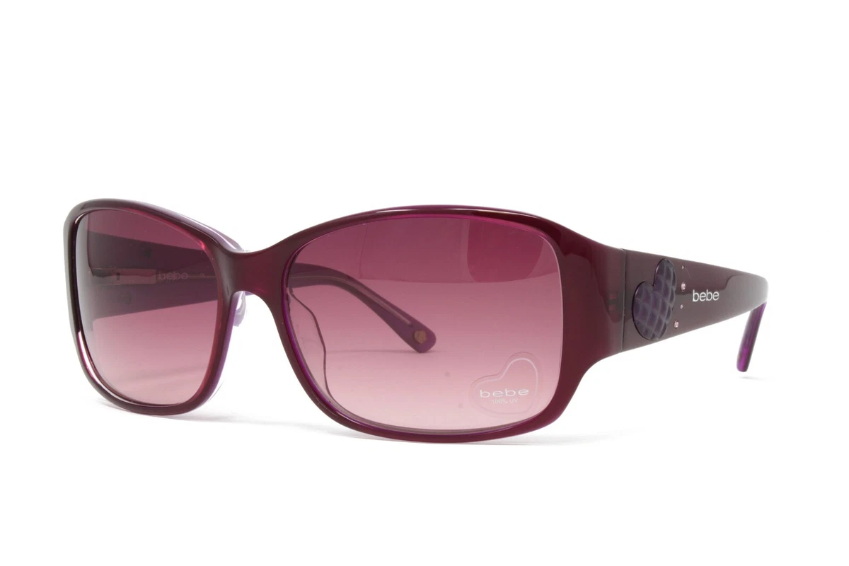 Bebe BB7036 Catch me a Man Sunglasses Plum Purple Frames bebe-7051-sunglasses-grape.jpg main image 2