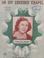 AN IVY COVERED CHAPEL Piano Sheet Music With Lyrics 1943