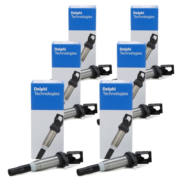 6X Delphi GN10476-12B1 ZüNdspule FüR BMW 3Er E90-93 5Er E60 E61 F10 F11 N52 N53-image
