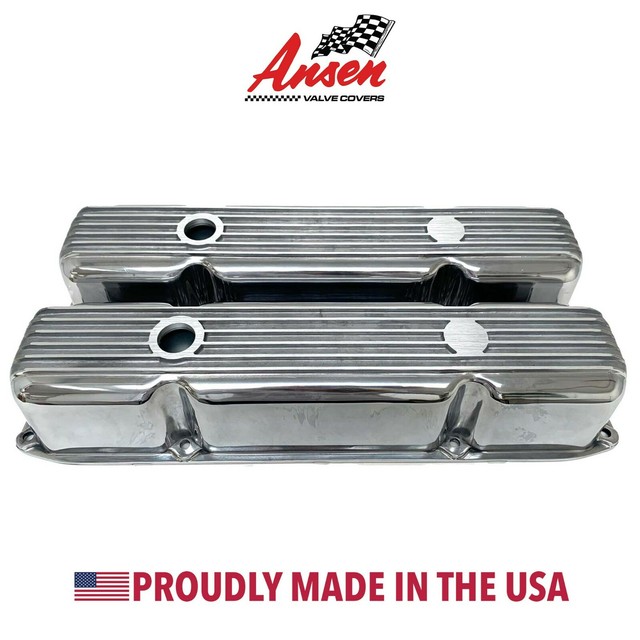 Big Block Mopar WEIAND Dodge Chrysler Valve Covers 383 400 440 finned