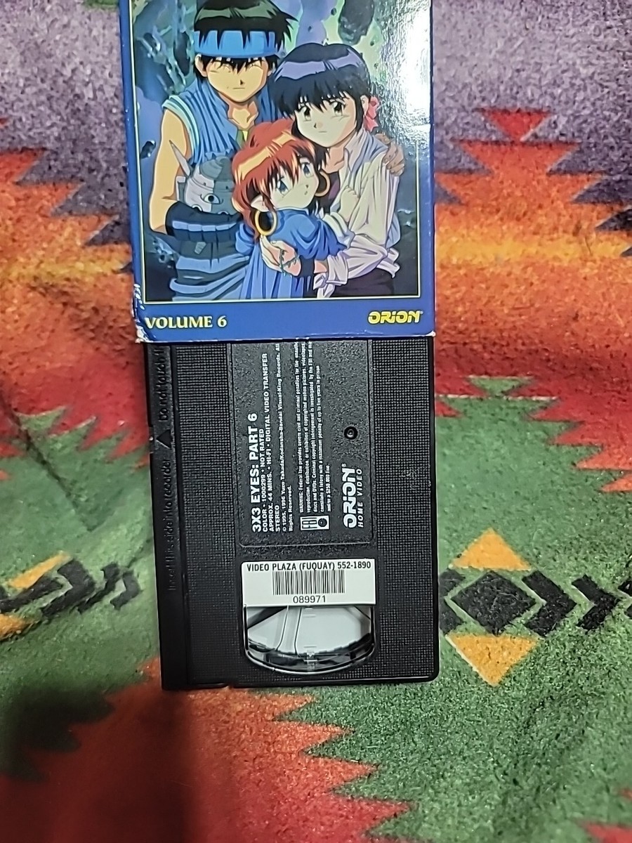 3x3 Eyes Vol. 6 The Key VHS Orion Video Plaza Rental