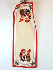 Vintage Stil Dukar Sweden Table Runner Dresser Scarf 9.5 in x 24 in Elves Cat