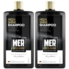 2x MER High Shine Car Shampoo 500ml Streak-Free Water Repellent Clean Glossy