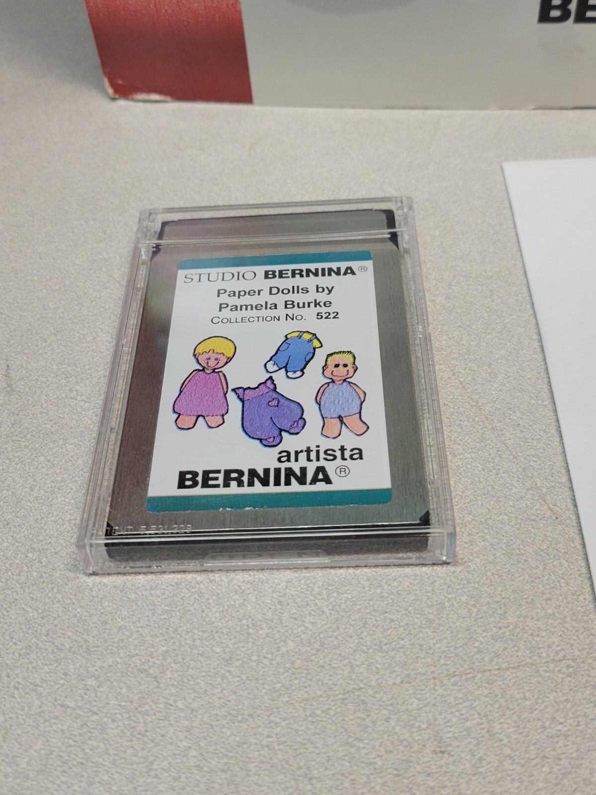 Studio Bernina Artista Embroidery Design Card PAPER DOLLS by Pamela Burke #522