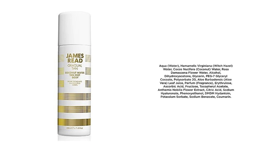 JAMES READ Coconut Water Tan Mist Body 200ml Bräunungsspray Hyaluron