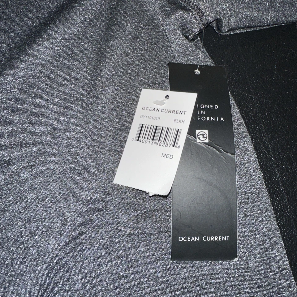 Boys Ocean Current Short Sleeve Black Grey Shirt New With Tags Size Med - Image 4 of 4