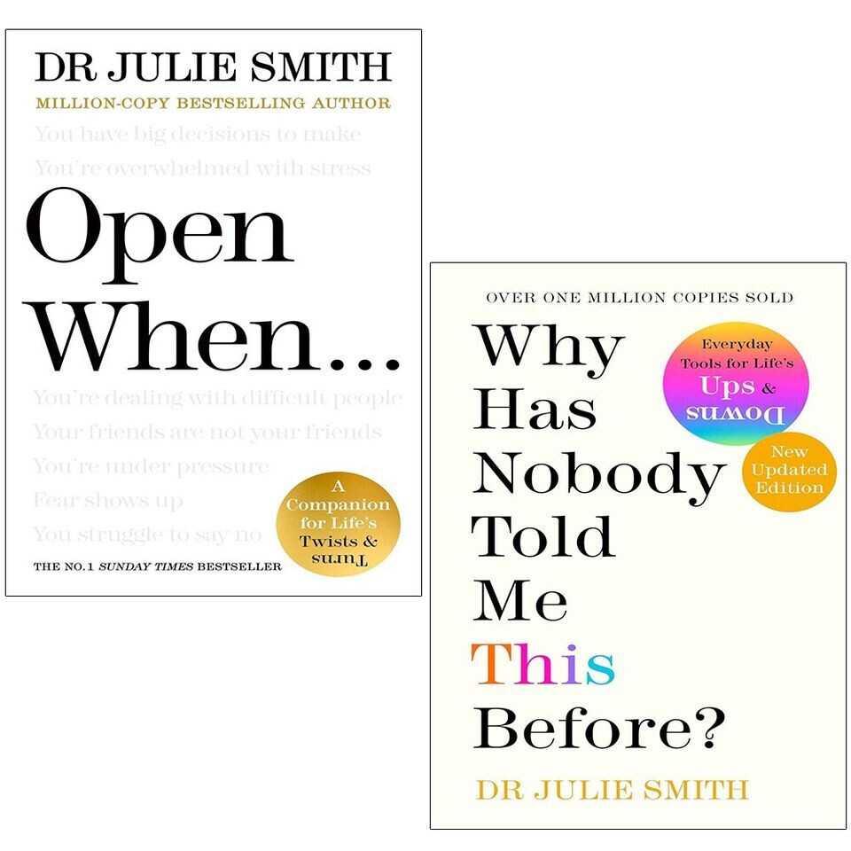 Julie Smith 2 Books Collection Set Open When, Why Has Nobody Told Me This Before