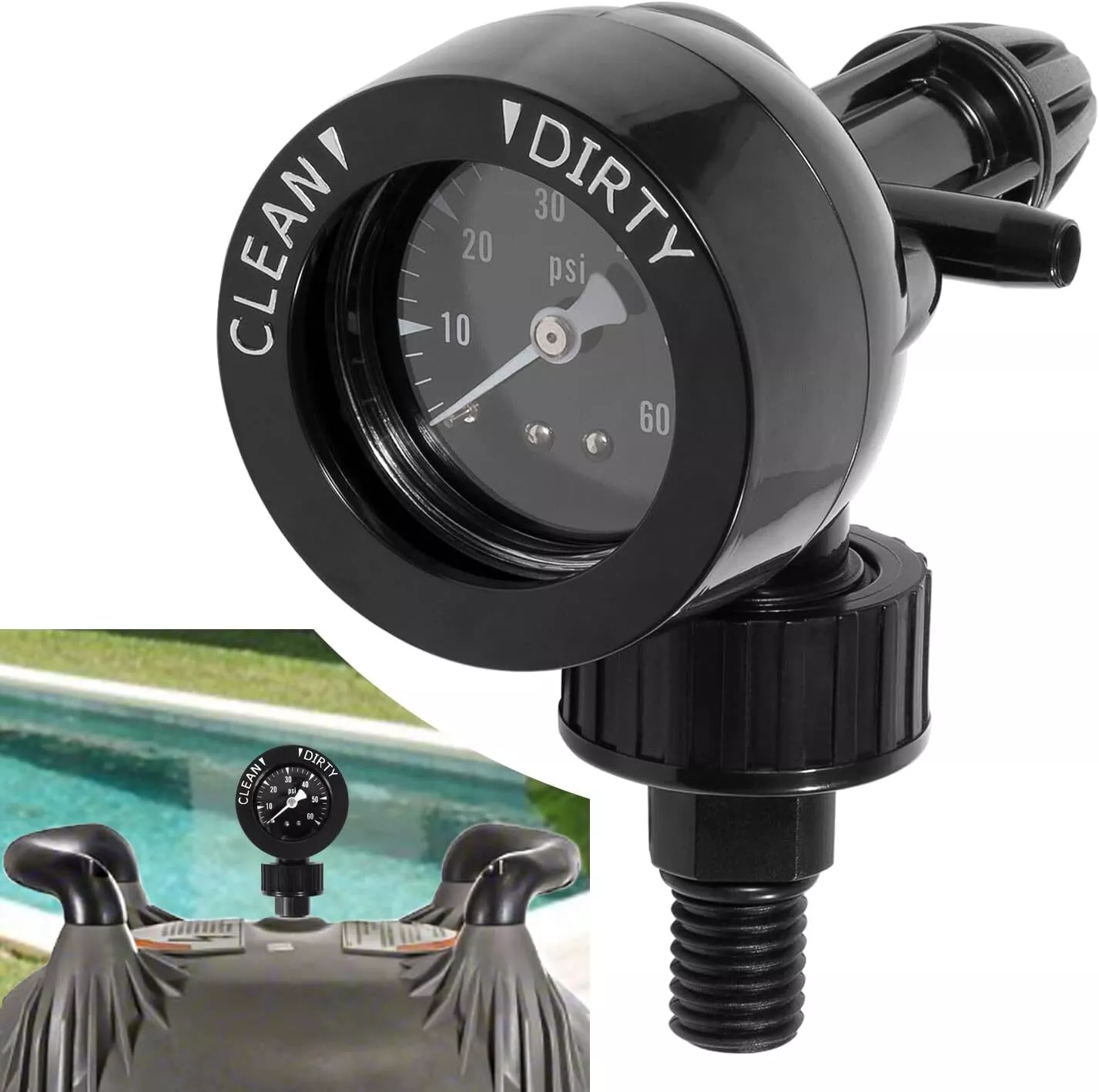 For Jandy DEL & DEV Series D.E. Pool Air Gauge Release Valve Assembly R0357200 For Jandy DEL & DEV Series D.E. Pool Air Gauge Release Valve Assembly R0357200