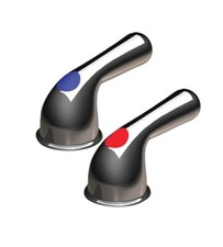 Danco 80022 Universial Ergo Lever Handles with Adapters in Chrome for Sinks NEW