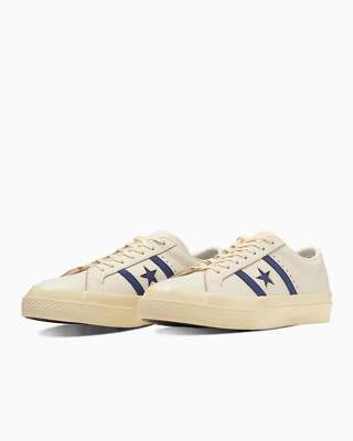 Converse Star&Bars Us Leather Color Off White Blue 35200730 Sneaker Men Us8