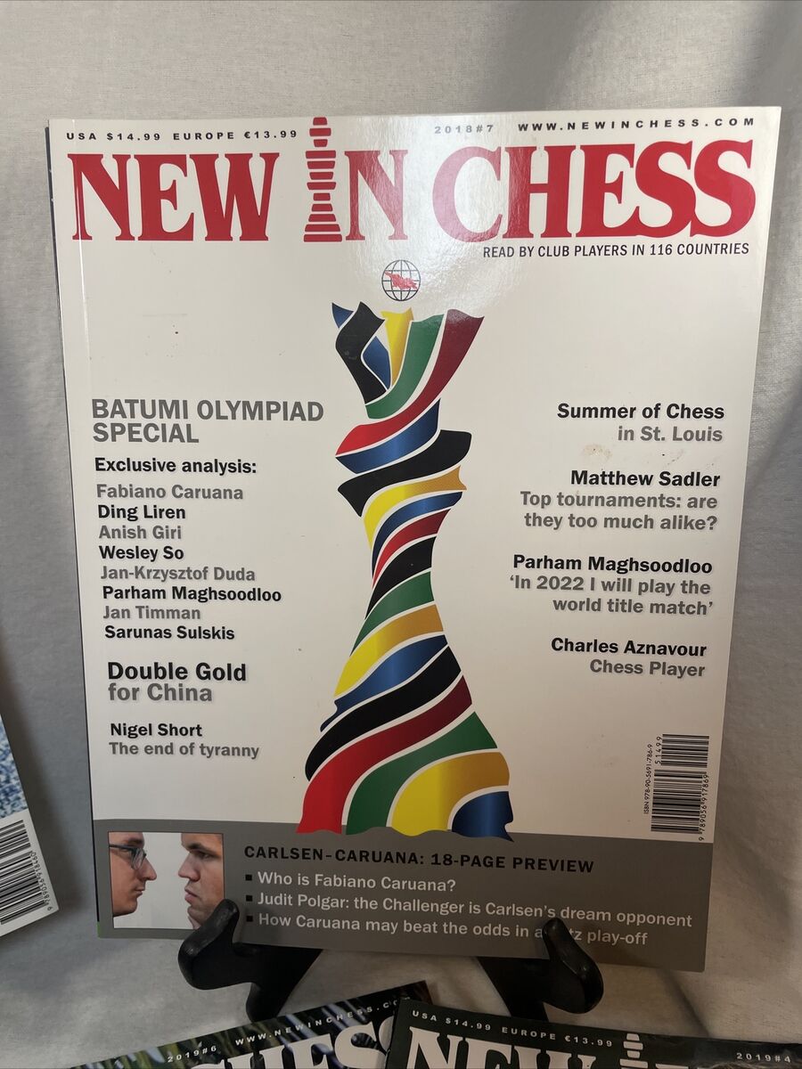 New in Chess Magazines 2018-19 Magnus Carlsen Gukesh-Nepo-Dubov-Batumi  Olympiad