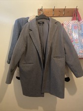 Pull And Bear Grey Coat L