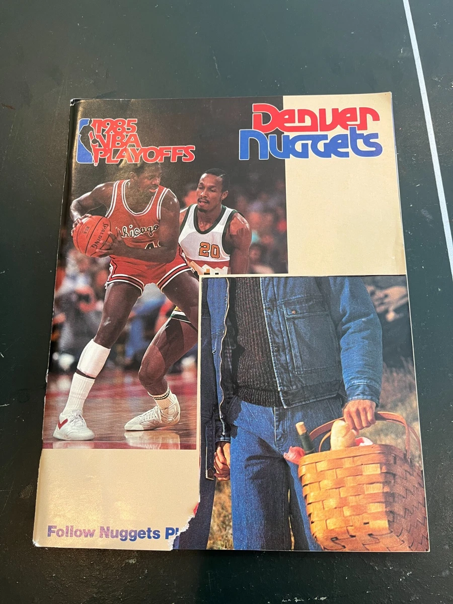 1985 NBA Playoffs Program Denver Nuggets vs Utah Jazz 4 30 85 eBay