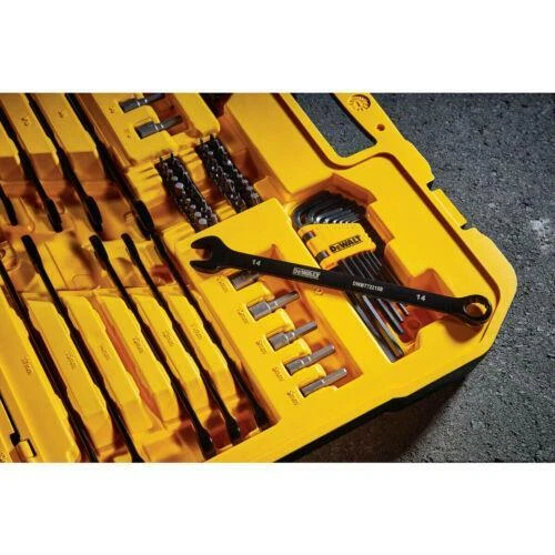 DEWALT 184 Piece Mechanics Tool Kit Spanner Socket Ratchet Set  - Image 4 of 4