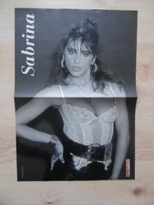 Sabrina Salerno autograph signed 28x41 cm poster folded