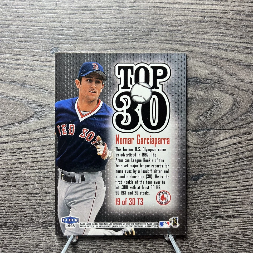 1998 Ultra Top 30 #19 Nomar Garciaparra - Image 2 of 2