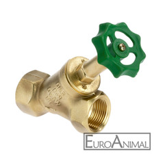 Schrägsitzventil Freistromventil Absperrventil Absperrhahn Messing Ventil DVGW