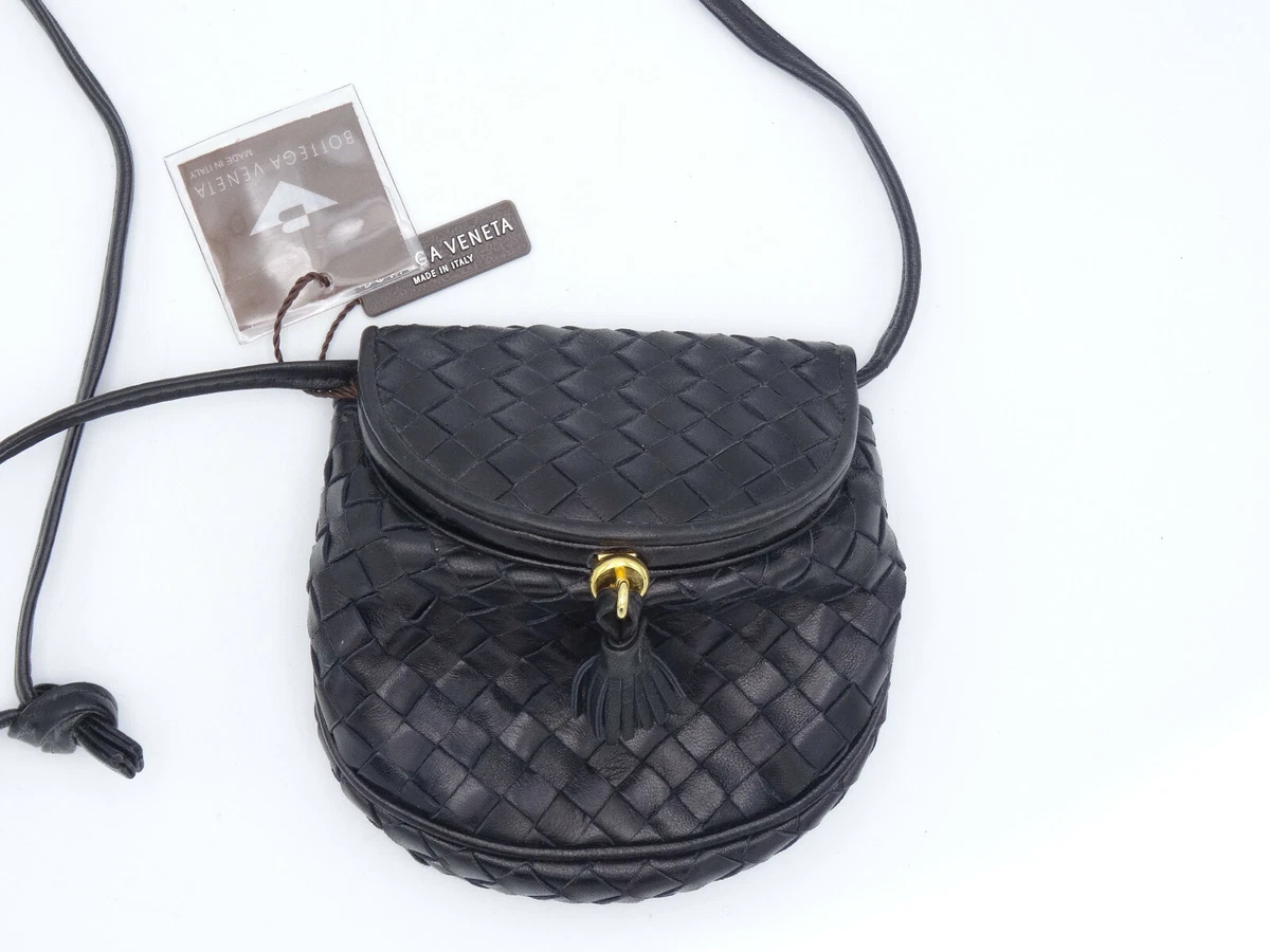 Bottega Veneta Intrecciato Mini Tassel Crossbody Bag