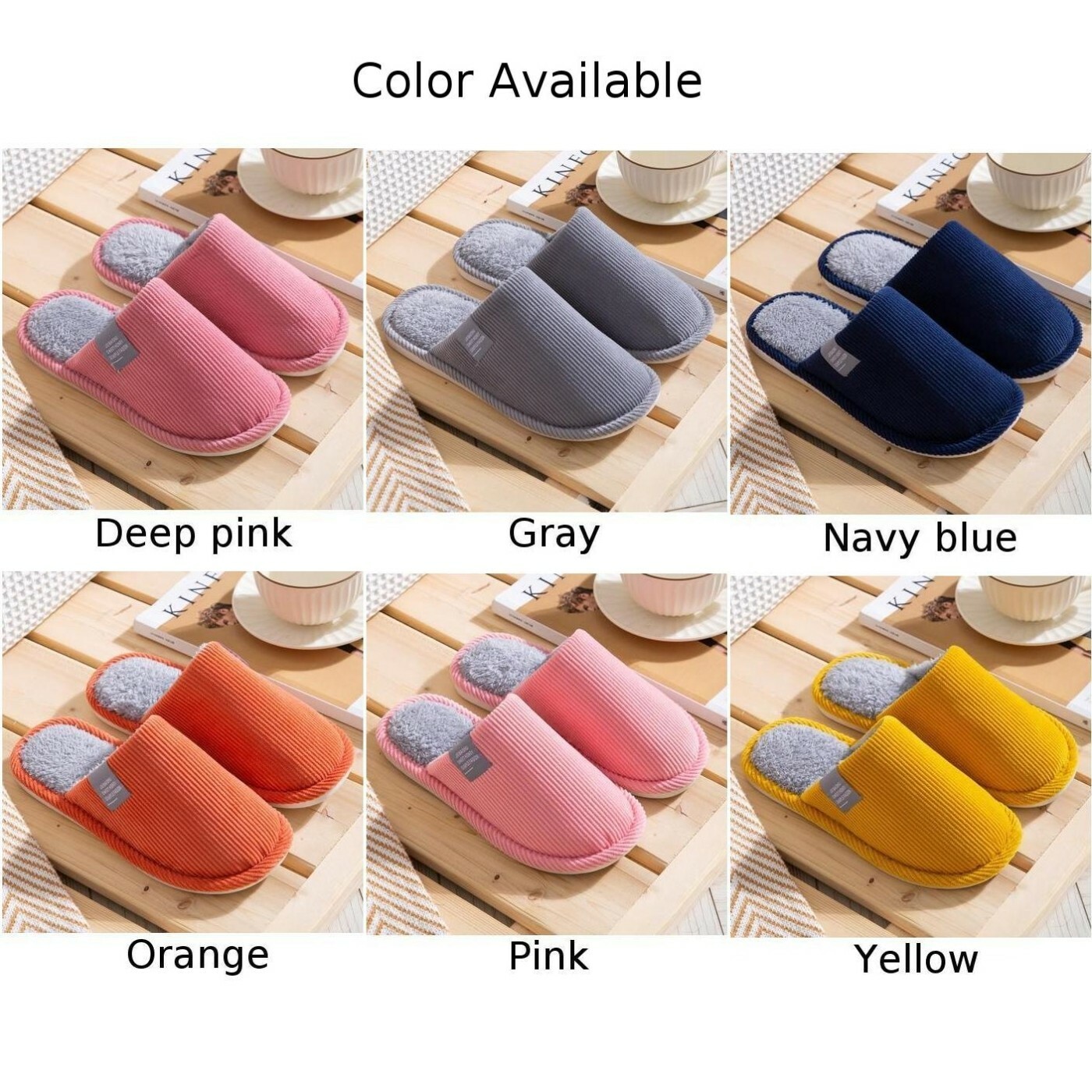 SAOLA Nuova Moda 36~45 Ciabatta Pelliccia Interno Uomo Antiscivolo Peluche Suola Morbida Donna Unisex