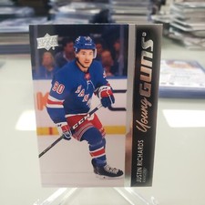 2021-22 Upperdeck Young Guns Justin Richards Rc # 480