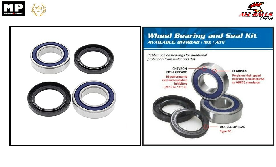 Kit roulement de roue arrière avec joints spi pour quad Yamaha 350 Banshee 1987-1988