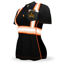 KwikSafety BLACK VIXEN Short Sleeve Safety Shirt for Women