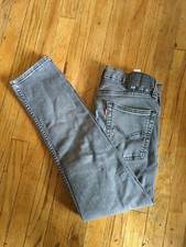 Levis 510 Jeans Skinny Fit Gray Stretch Denim Men Size 30/30