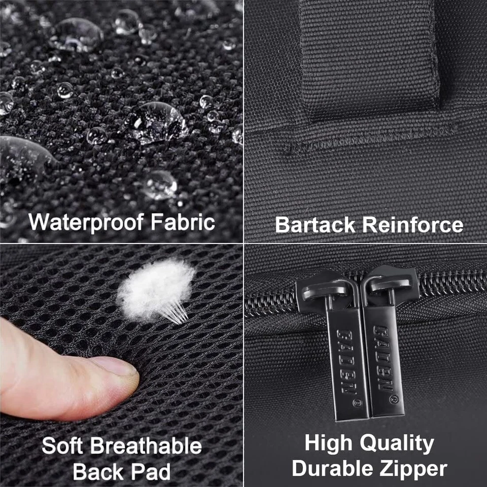 CADeN Camera Backpack Professional DSLR Bag with USB Charging Port Rain Cover - Image 4 of 4