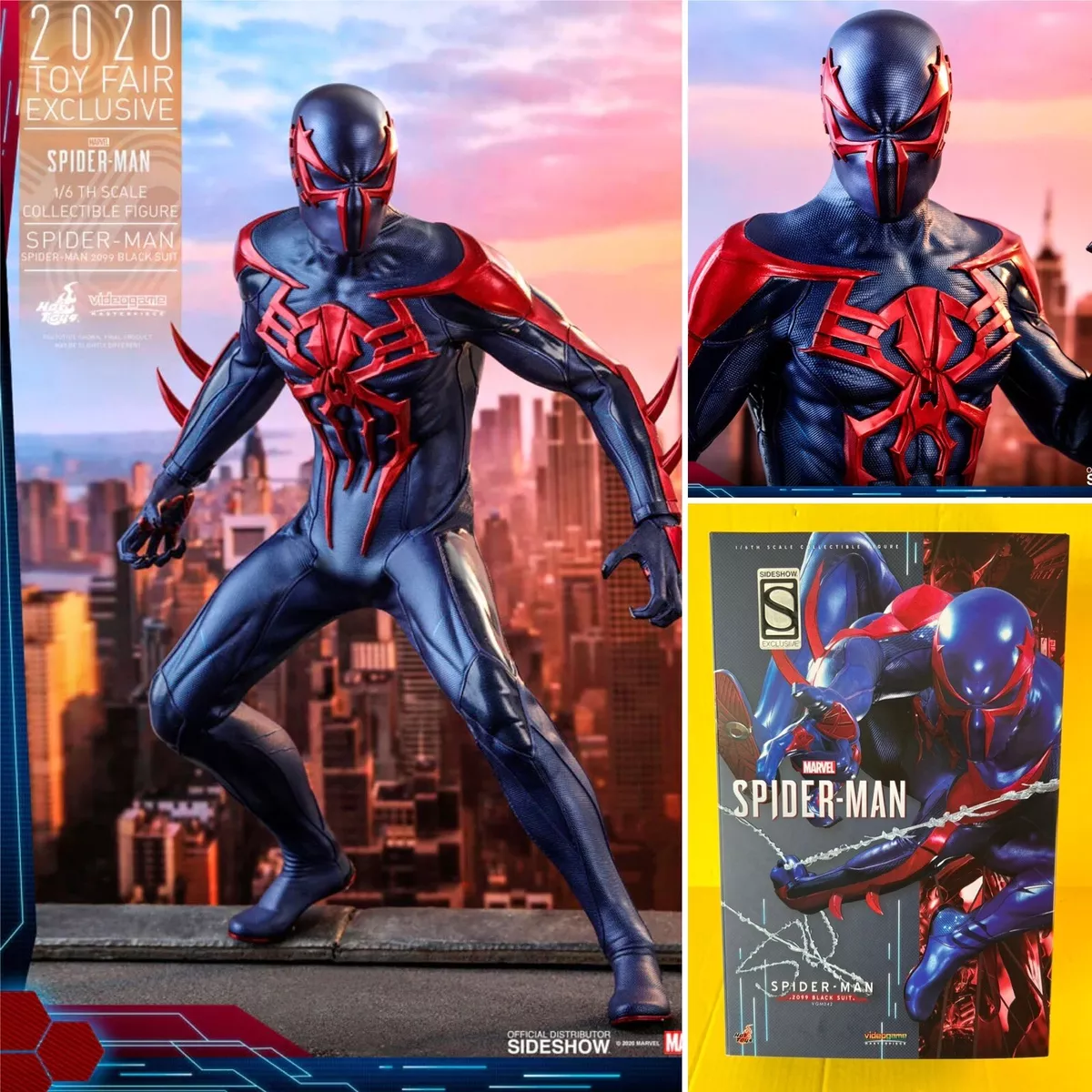 Marvel's Spider-Man 2 VGM56 Spider-Man (Black Suit) 1/6th Scale Collectible  Figure