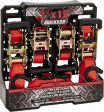 Erickson Manufacturing 15' Long x 1" Wide, 2,000 Lb Basket Capacity, Polyeste...