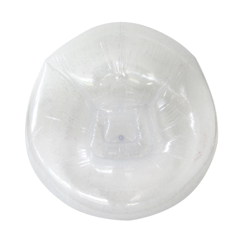 Серебряный блестящий прозрачный надувной стул надувной общежитие комната подросток спальня домашний декор - Изображение 2 из 4