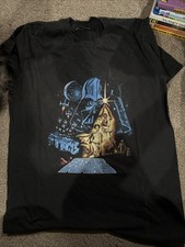 Vintage Lucasfilm Star Wars Shirt Size M Early 2000  s Original Logo Artwork