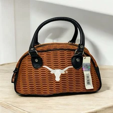 UT Texas Longhorns Mesh Duffle Purse Handbag Alan Stuart NY Licensed NCAA NWT