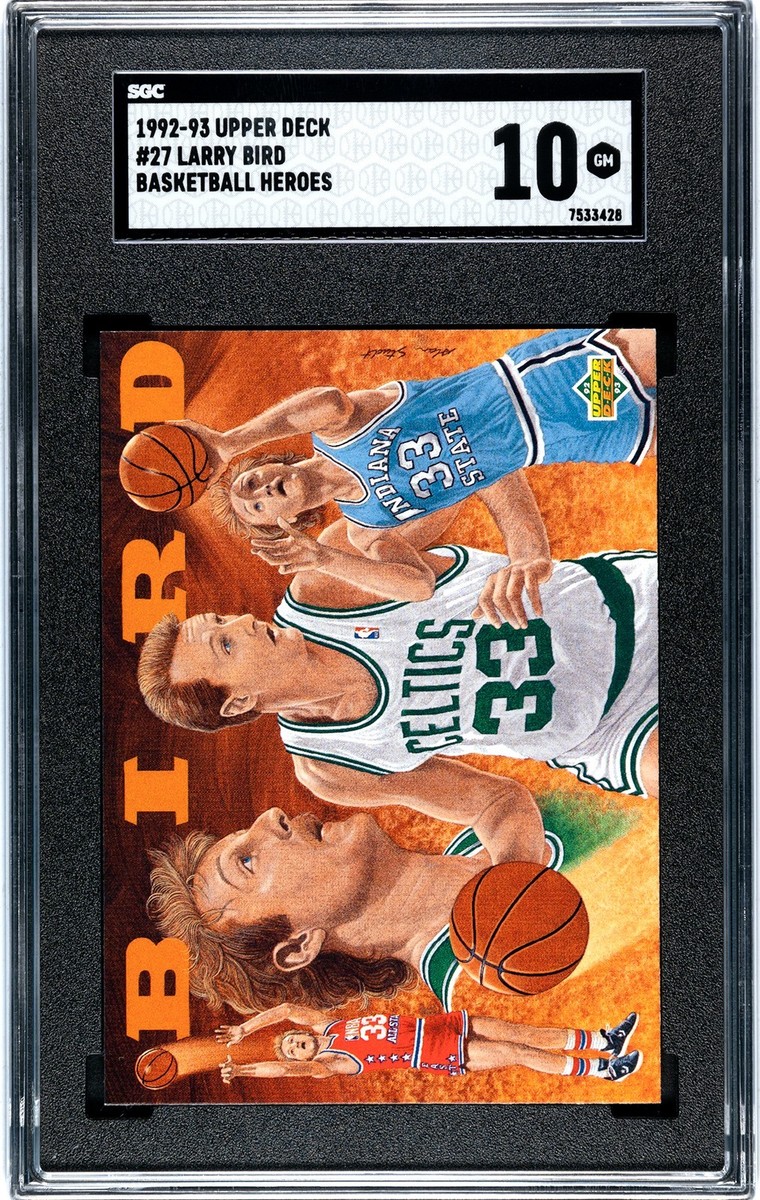 1992 Upper Deck #27 Larry Bird Basketball Heroes SGC 10 GEM MINT