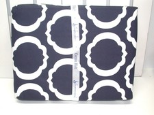 Superior Arabesque Cotton Rich Duvet Set Bold Navy Twin/Twin XL 68"x86" NEW