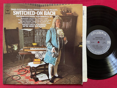 WALTER CARLOS~SWITCHED-ON BACH LP (1969) MOOG SYNTH EX/NM COLUMBIA