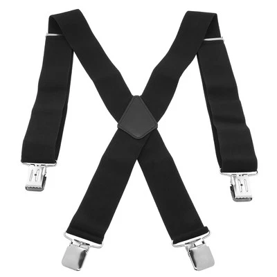 Hosenträger X-Form 5 cm Breit starke Damen Herren Hosen 4 Clip Krallen - Bild 1 von 4