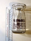 Vintage Antique 1/2 Pint Glass Milk Bottle Marin-Dell Dairy California
