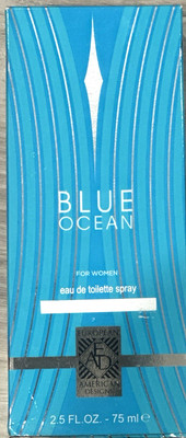 BLUE OCEAN women's designer EDT 2.5 oz perfume spray by EAD. Open box