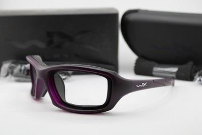 NEW WILEY X SLEEK Z94.3 WX87-2 2109Z PURPLE BLACK AUTHENTIC EYEGLASSES 60-14