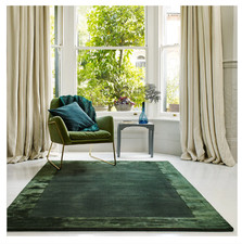 Grüner Ascot Wollteppich Modern 200x290cm Wohnzimmer Schlafzimmer von Asiatic UVP800