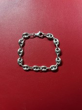 925 Silber Bohnenketten Armband 8mmDurchmesser 19cm Länge