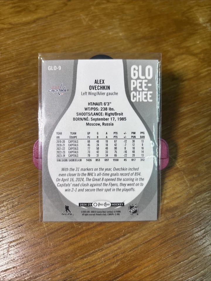 2024-24 O-Pee-Chee Glo-Pee-Chee Alex Ovechkin Foto 2 de 2
